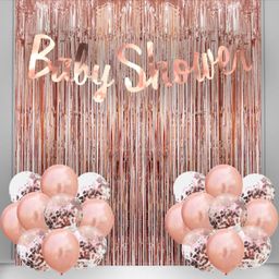 Bubble Trouble Baby Shower Party Decoration Kit  Rose Gold - Pack of 23-image-32
