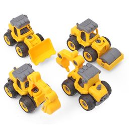 Rising Step DIY Free Wheel Construction Set Trucks 4 Pieces- Yellow-image-2