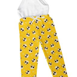 Superbottoms Panda Face Printed Diaper Pant With Stitched In Padded Underwear - Yellow-image-89