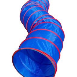 Homecute Foldable Kid's play Tunnel for Boys & Girls,Zig-Zag Tunnel Blue-12
