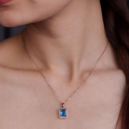 JKL Jewelry Rose Gold-Plated Stainless Steel Necklace-20