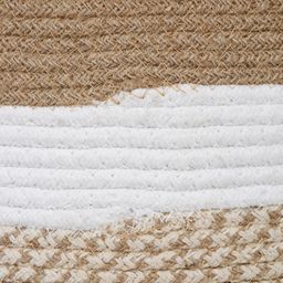 Hosta Homes Jute Cotton Hand Woven Laundry Hamper with Cover - Beige image 3