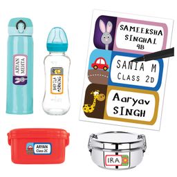 InstaLabels Value Combo Label Pack - 148 Writeable Waterproof Labels + 2 Bag Tags image 4