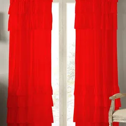 Dekor World Multicoloured Set of 2 Sheer Door Curtain-37