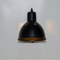 THE BLACK STEEL Black Wood Wall Lamp-image-5