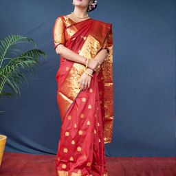 SHOP DROP Woven Design Pure Silk Banarasi Saree-picture-39