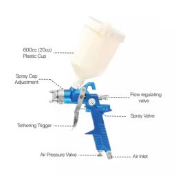Pinaka H-827 H.V.L.P Traditional Spray Gun-picture-1