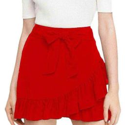 PATRORNA Red Mini Skirt-image-47