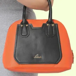 Lavie Orange Medium Solid Handbag-image-59