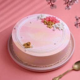 Floral Pearl Elegance Cake-image-35