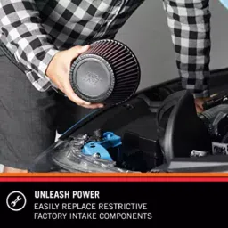 K&N RC-1072 High Performance Universal Replacement Chrome Air Filter for Bikes image 2