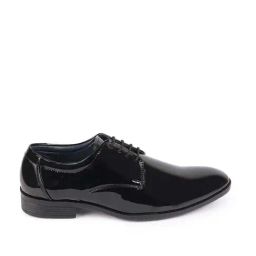Fausto Men's Black Derby Shoes-picture-11