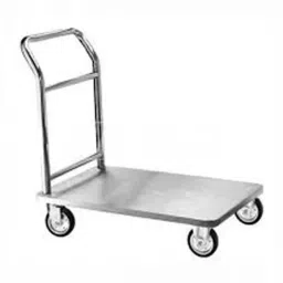 BIGAPPLE 300 Kg Capacity Iron Platform Trolley TRLSPH-14