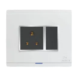 Cona POSH Cover Plates With Base Frame 2 M Smooth White Polycarbonate, 18902-13
