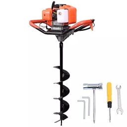 GIGAWATTS 1.65 kW Earth Auger and Bit Combo Land Drill Machine, XLNT WA44F-5B-14