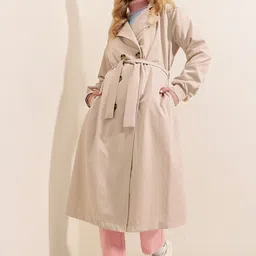 BIGDART Solid Single-Breasted Overcoat-image-3
