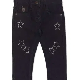 U.S. Polo Assn. Kids Blue Cotton Printed Jeans-picture-39
