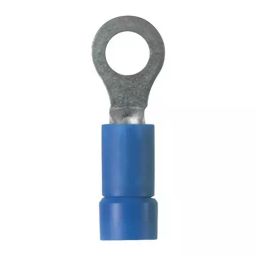 PANDUIT Ring Crimp Terminals TERMINAL, RING TONGUE, M8, 14AWG, BLUE, PV14-56R-M (Pack of 10)-image-0