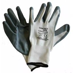 Liscombe Contact Touch White Nylon Work Gloves Size 7 Nitrile Coating, LN631-07-image-26