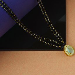 JEWELOPIA Gold-Plated Artificial Stones and Beads Mangalsutra-image-63