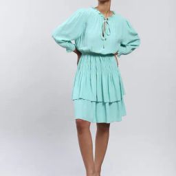 Label Ritu Kumar Turquoise A Line Dress-image-1