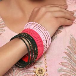 Aatmana Solid Handcrafted Bangles for Women - Set of 36-28