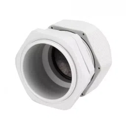 FC Polyamide Nylon Grey Straight Cable Gland PG Thread with Lock Nut & O Ring 19-25 mm, PG 29-picture-25