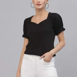 Style Quotient Black Cotton Regular Fit Top-image-101