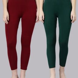 TWIN BIRDS Women Pack Of 2 High Ankle Leggings-image-77