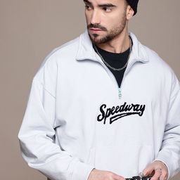 The Roadster Life Co. Drop Shoulder Typography Oversized Sweatshirt-image-73