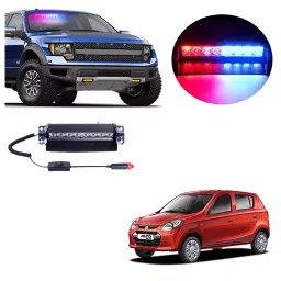 Cartronics 8 LED  Red Blue  Police Flasher Light for Maruti Suzuki Alto 800 Old-20