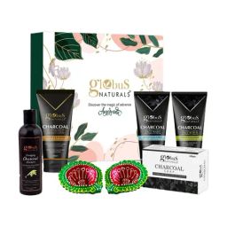 Globus Naturals Charcoal Diwali Glow Gift Box, Set of 5-7