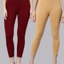 TWIN BIRDS Women Pack Of 2 High Ankle Leggings-image-74
