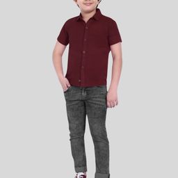 MOSHI Boys Classic Opaque Casual Shirt-image-65