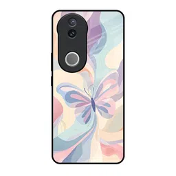 QRIOH Opulent Wings Printed Vivo V50 5G Glass Back Case Mobile Accessories-image-88