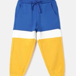 United Colors of Benetton Kids Regular Fit Colorblock Boy's Joggers-image-98