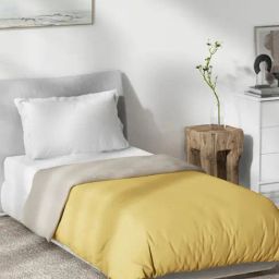 DDecor Yellow 110 TC Cotton Single Reversible Quilt-28