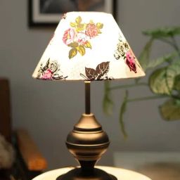 Homesake Cone Rose Multicolor Metal Table Lamp with B22 Holder-30