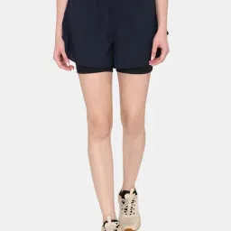 Zelocity by Zivame Navy Sports Shorts-picture-1