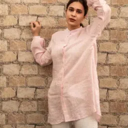 MOH Pink Linen Shirt-image-11