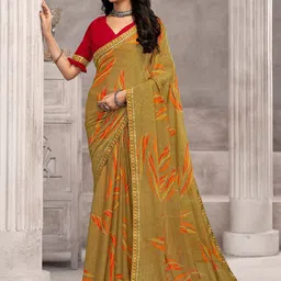 KALINI Poly Chiffon Saree-image-71