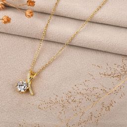SHILLYN Hypo Allergic & Demi-fine Gold-Plated Contemporary Pendants with Chains-image-35