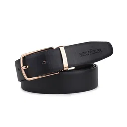 JND Men Textured Leather Reversible Belt-image-46