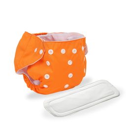 Chinmay Kids Plain Diapers With White Inserts  Size Adjustable Baby Cloth Button Diaper - Washable/Reusable Nappies for Infants & Toddlers, 8 X 8 inch, White Insert-10
