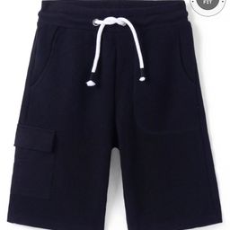 UCB Knee Length Solid Colour Shorts - Black-image-81