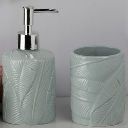 Ceramic Bathroom Accessories Set of 2 with Soap Dispenser (9610) -350 ml-image-50