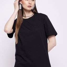 The Roadster Lifestyle Co. Women Pure Cotton Oversized Fit Anti Odour T-Shirt-picture-21