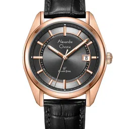 Alexandre Christie Men Dial & Leather Bracelet Style Straps Analogue Watch 8695MDLRGDG-image-64