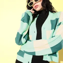 Mast & Harbour Checked Cardigan-picture-40