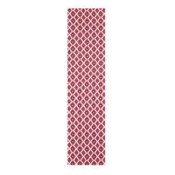 Alina decor Off-White & Red Digitally Printed Table Runner image 2